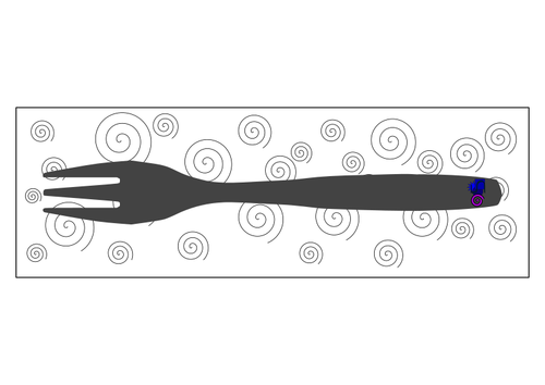 Fork with napkin