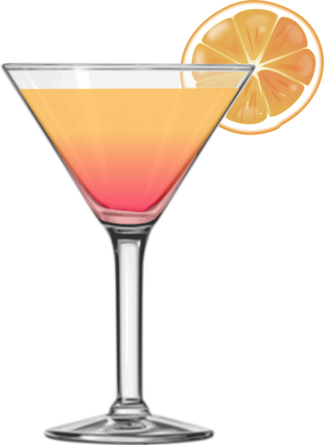 Tequila sunrise cocktail vector afbeelding