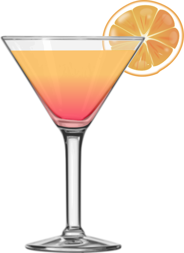 Tequila sunrise cocktail vector afbeelding