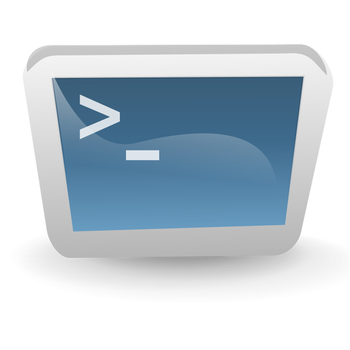Desktop terminal vector image