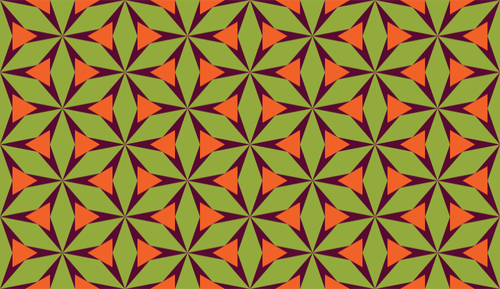 Tessellation on red background