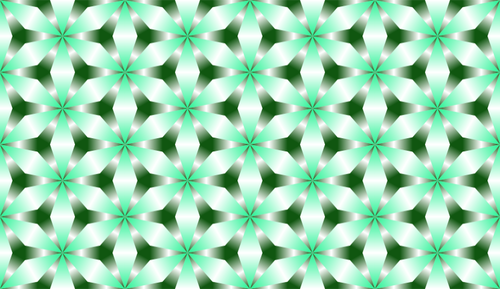 Kiiltävä tessellaatio vihreällä värillä