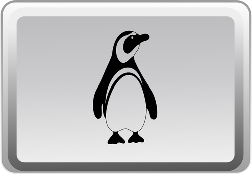 Linux klíčových vektorové tlačítko