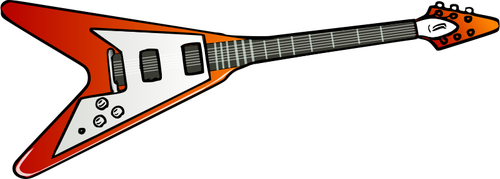 飛行 V のギターのベクトル