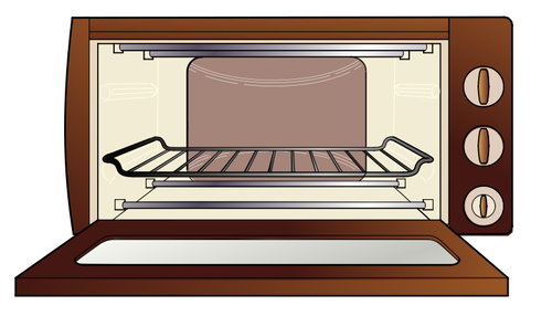 Horno microondas vector