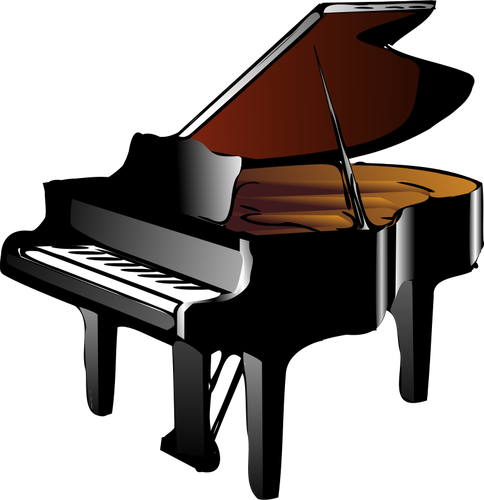 Piano vector drawing