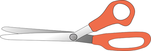 Scissors slightly open vector graphics