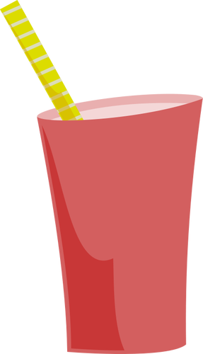 Batido de leche vector de la imagen