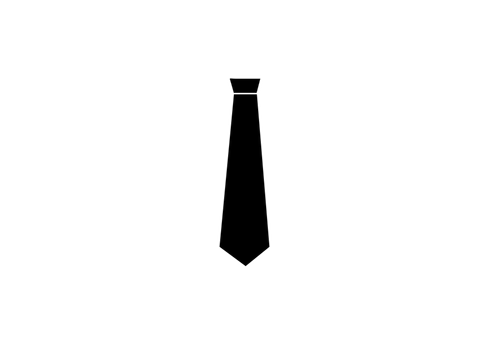 Tie silhouette