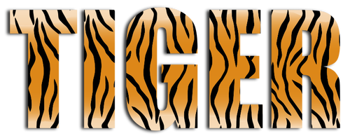 टाइगर Typography