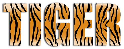 Tiger typografi