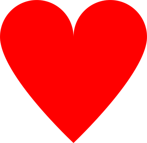 Traditionell röd hjärta