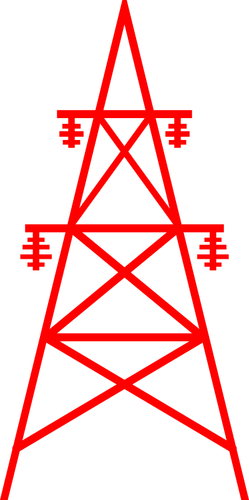 Transmission tower vector image