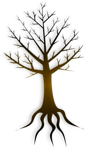 Ilustração de vetor de tronco de árvore