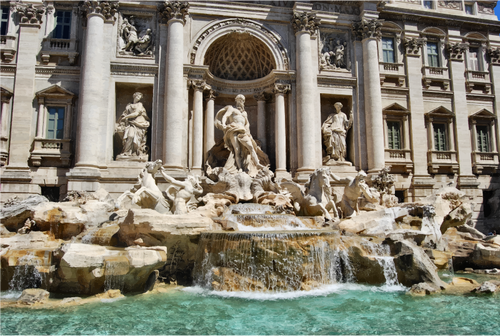 Trevi Fountain vector clip art