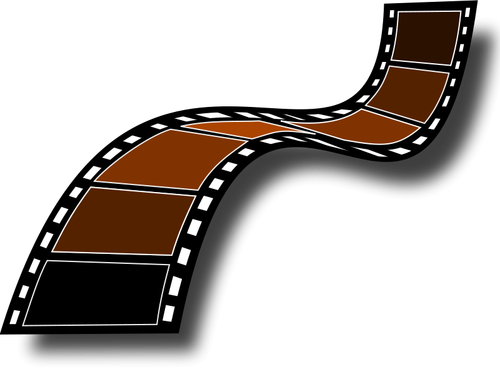 Sepia film strip vector afbeelding