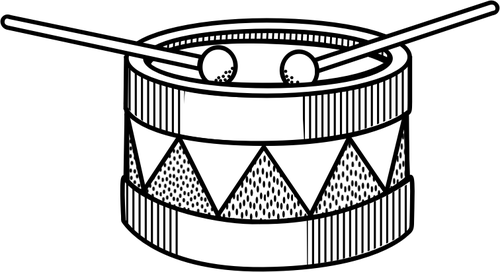 シンプルなドラムのベクトル画像