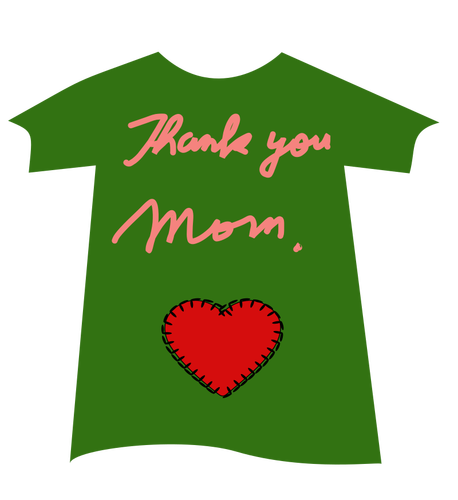 धन्यवाद माँ को टी शर्ट