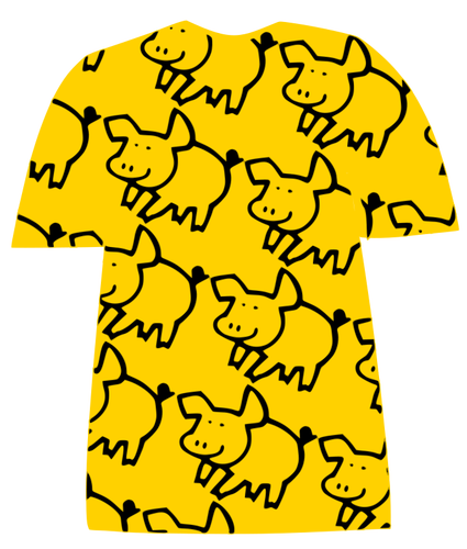 חולצת דפוס חזיר