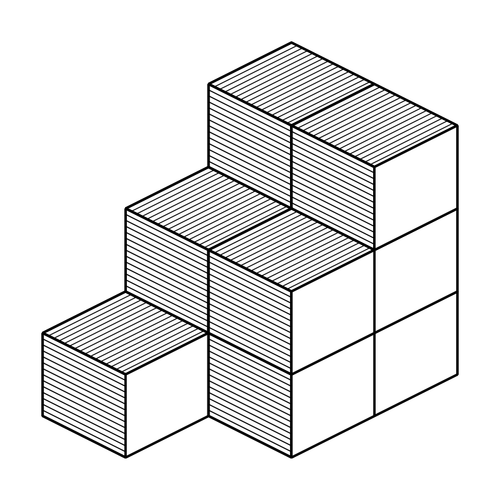 Isometrische kubussen vector afbeelding