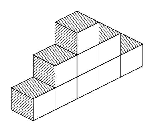Cube-Wand für Zeichnung