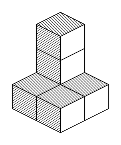 Kube tårnet vektor image