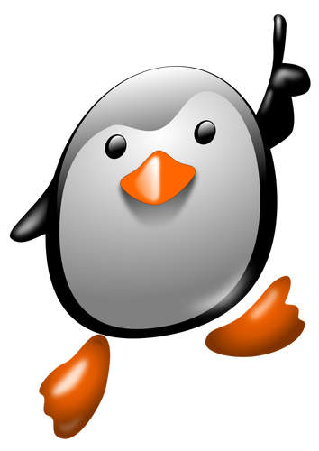 Счастливый Пингвин цветные иллюстрации