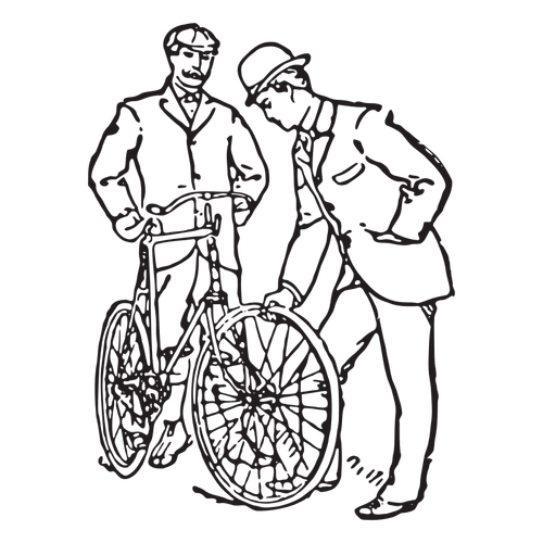 Deux hommes et une bicyclette