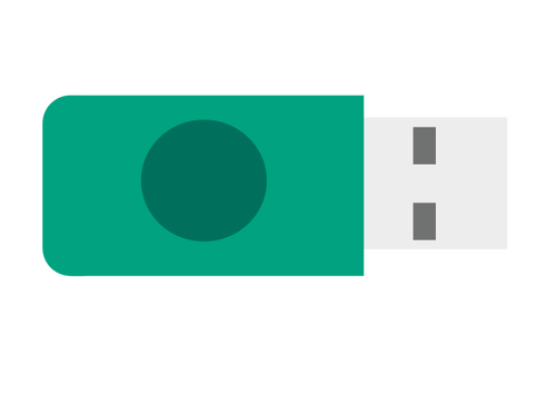 Clé USB vert