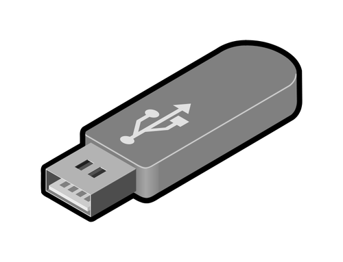 USB пальца диск 1 векторная графика