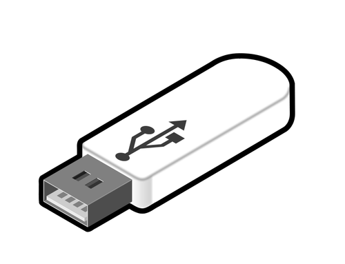 USB omakat cesta 3 vektorové ilustrace