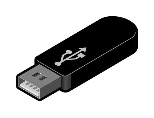 USB tumma driva 4 vektorbild