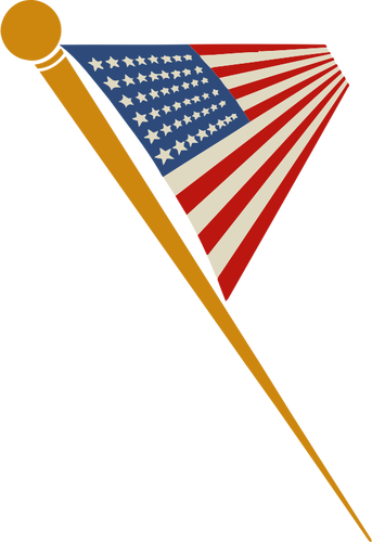 Amerikanske flagg pin