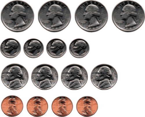 Amerikanischen Münzen