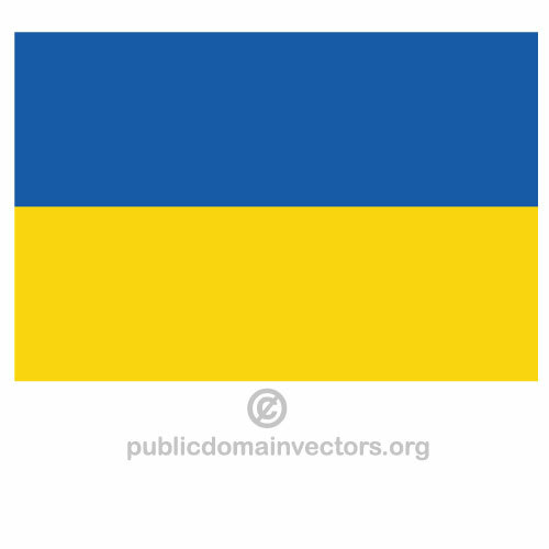 Ukraina vektor flagg
