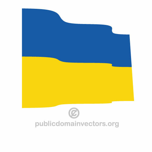 Drapeau ukrainien vector