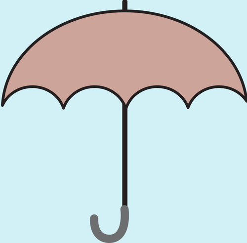 Brown umbrella