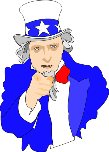 Uncle Sam cartoon afbeelding