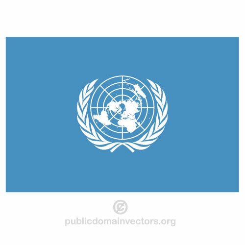 Verenigde Naties vector vlag
