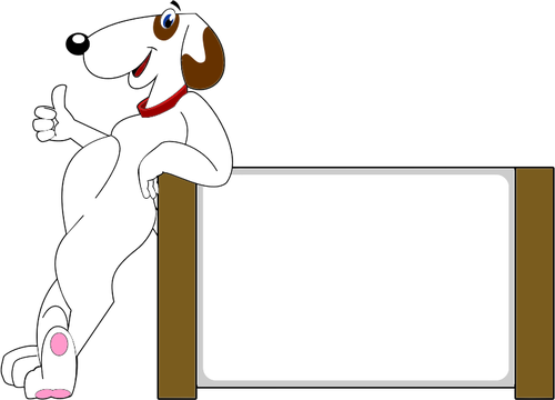 Perro mostrando el pulgar hacia arriba