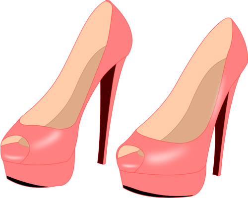 Glänzend rosa stilettos