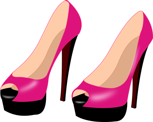 글로시 핑크 stilettos