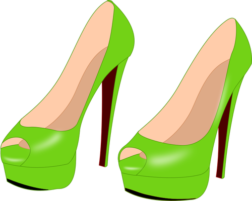 Green shoes