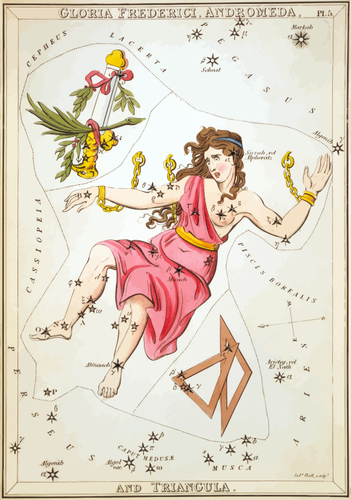 Grafico di astronomia retrò