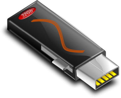 Vector de almacenamiento USB de 32 Gb dibujo