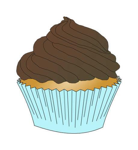 Glaçage au chocolat cupcake