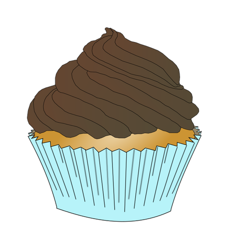 Cupcake frosting cokelat