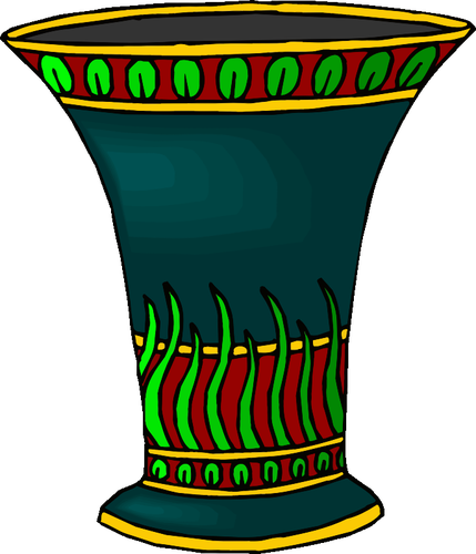 Colorful vase