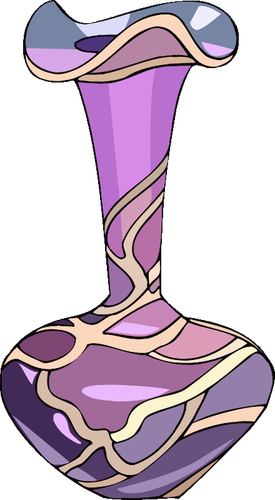 Violet vase