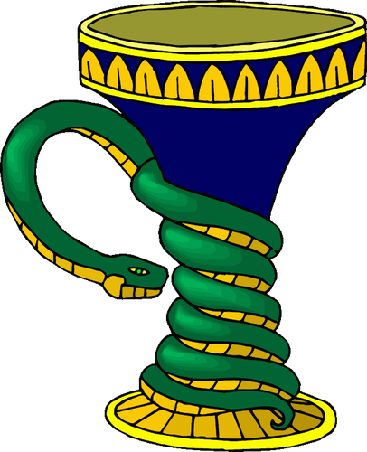 蛇と花瓶